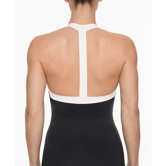 Oysho Women One Piece Small Jumpsuit Black White Perfect-Adapt Long 1411/232 NWT - Picture 3 of 9